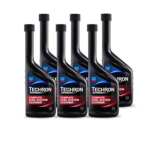 Chevron Techron Concentrate Plus fuel injector cleaner bottles, pack of 6
