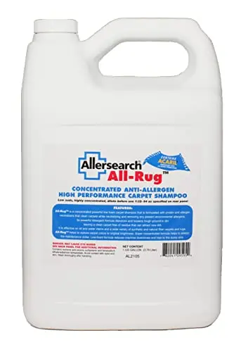 Allersearch All-Rug Anti-Allergen Concentrated Carpet Shampoo gallon bottle