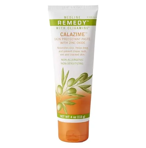 Medline Remedy Olivamine Calazime Skin Protectant Paste cream in white tube