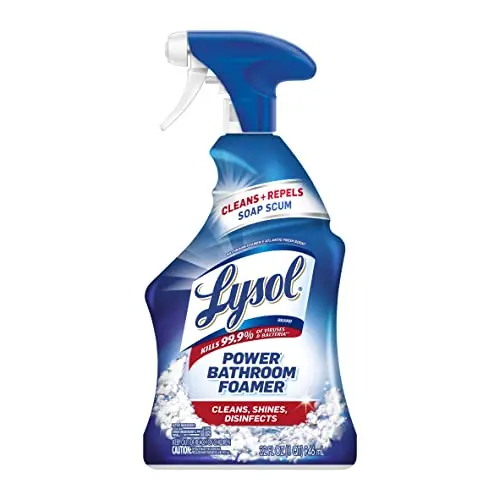Lysol Power Foaming Bathroom Cleaner spray bottle
