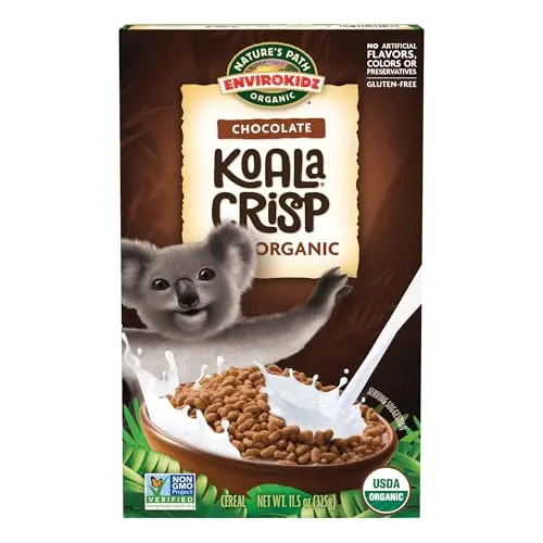 Box of EnviroKidz Koala Crisp organic chocolate cereal