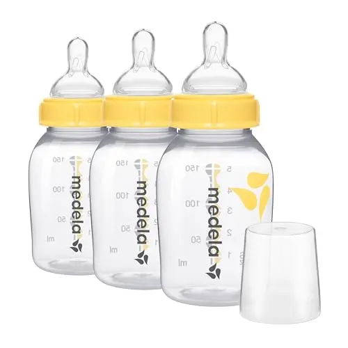 Medela slow flow feeding and storage bottles three pack