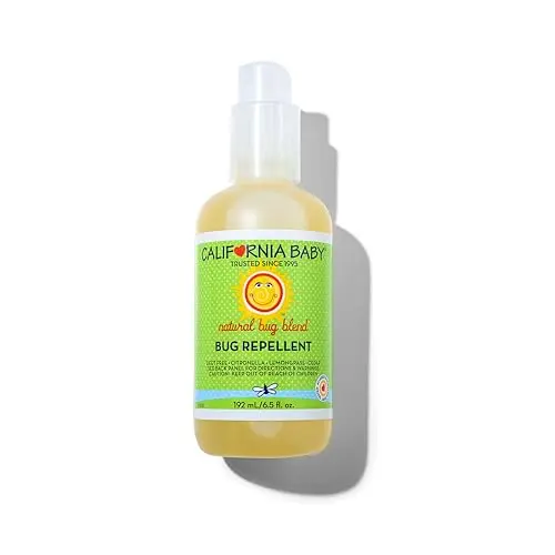 California Baby natural bug spray bottle with citronella and lemongrass scent