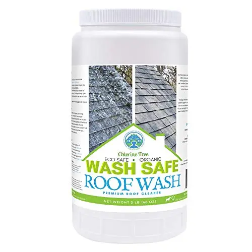 Wash Safe Roof Wash powder concentrate in a container