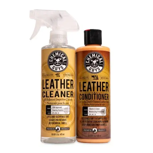 Chemical Guys leather cleaner and conditioner two-bottle kit