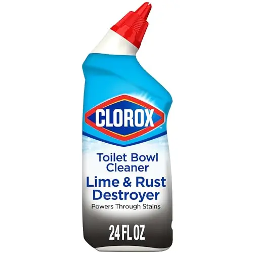 Clorox Toilet Bowl Cleaner Lime & Rust Destroyer gel bottle