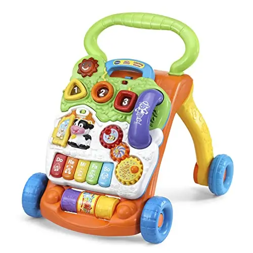 VTech Sit-to-Stand Learning Walker with colorful activity panel