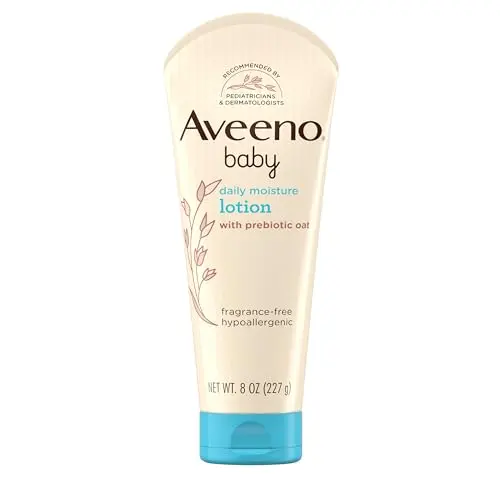 Aveeno Baby Daily Moisture Body Lotion, fragrance-free bottle