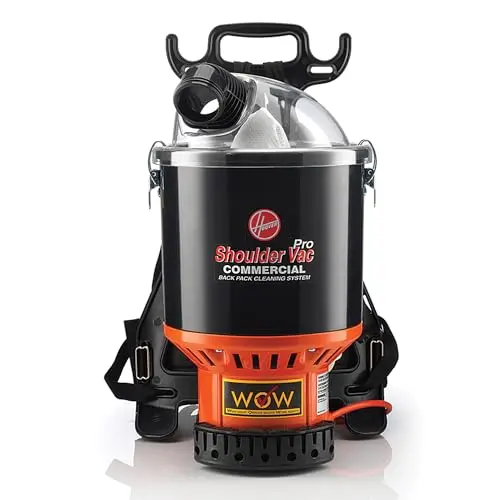 Hoover Commercial Shoulder Vac Pro black backpack vacuum cleaner