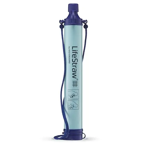 LifeStraw Personal Water Purifier blue straw-style filter