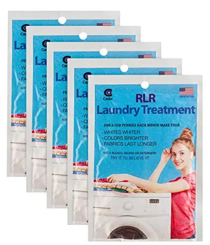 RLR Natural Laundry Detergent Powder packets in a pack of 5
