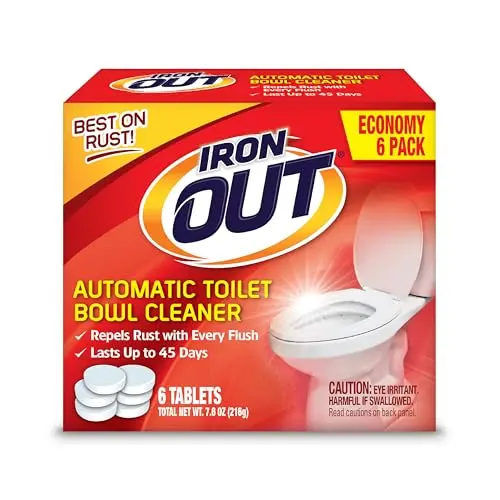Iron OUT Automatic Toilet Bowl Cleaner tablets in package