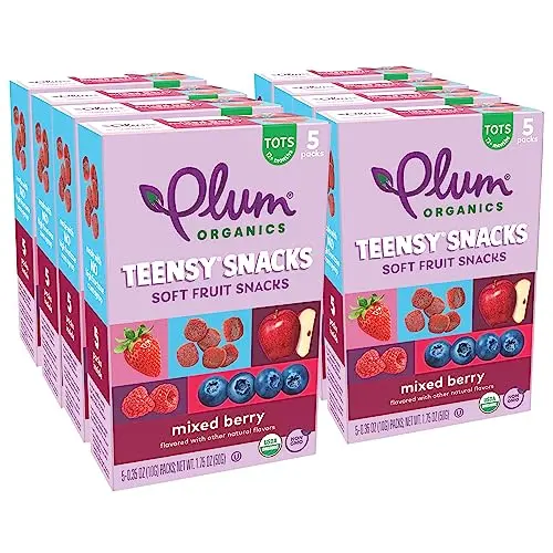 Plum Organics Teensy Snacks Mixed Berry soft fruit snacks