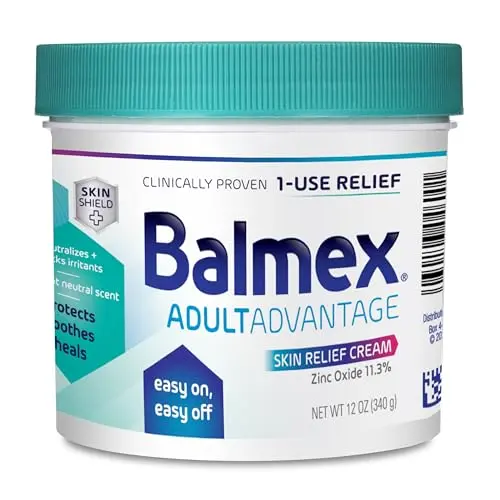 Balmex Adult Rash Relief Barrier Cream in 12oz container