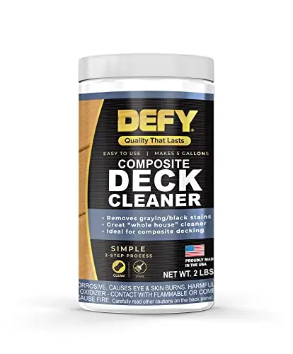 DEFY oxygenated bleach composite deck cleaner granule container