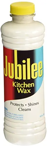 Malco Jubilee Kitchen Wax bottle showing multi-surface cleaning and shining