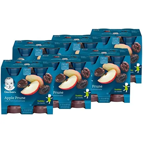 Gerber Apple Prune Juice for toddlers in 4-ounce bottles