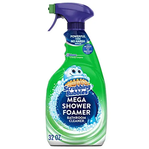 Scrubbing Bubbles trigger spray bottle cleaning shower tile