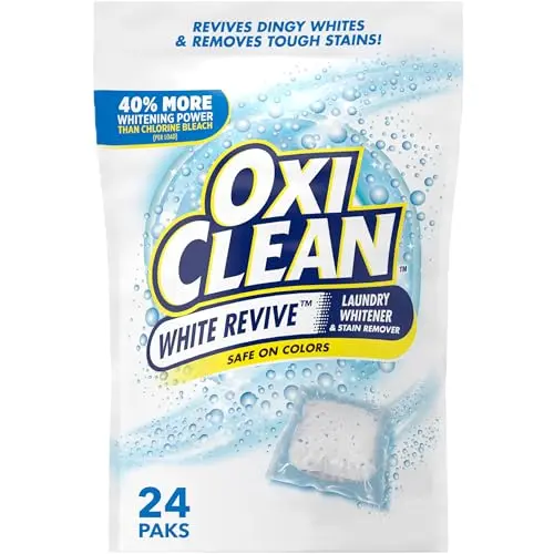 OxiClean White Revive pre-measured laundry power paks in bag