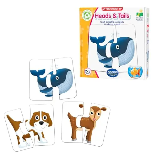 The Learning Journey My First Match It! self-correcting animal head and tail puzzles