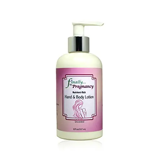 Finally Pure Unscented Hand & Body Lotion bottle for pregnancy