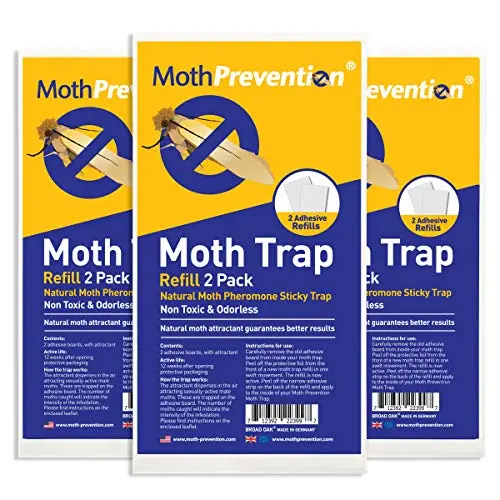 MothPrevention clothes moth trap replacement pheromone strips
