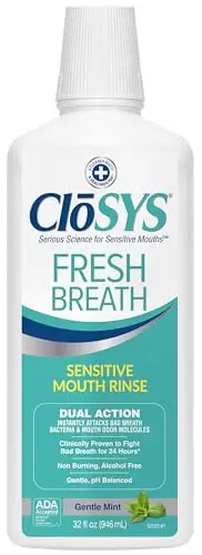 CloSYS Gentle Mint Alcohol Free Mouthwash