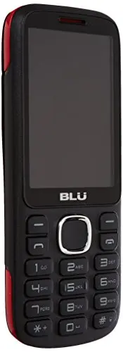 BLU Jenny TV unlocked basic cell phone in black and red