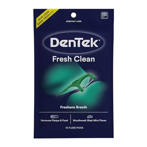 DenTek Fresh Clean Floss Picks with ultra-thin floss tape and tongue cleaner