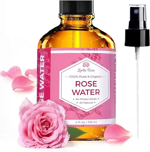 Leven Rose Pure Natural Moroccan Rosewater spray bottle