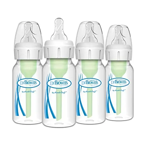 Dr. Brown's Natural Flow Anti-Colic Options+ Narrow Baby Bottle 4-pack