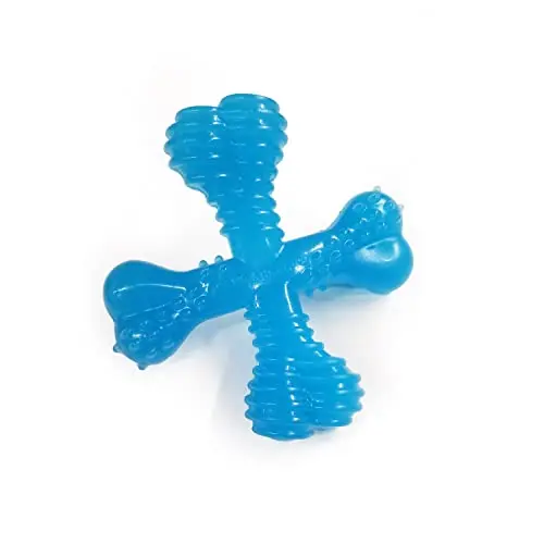 Nylabone Comfort Hold X-Bone puppy chew toy with beef flavor