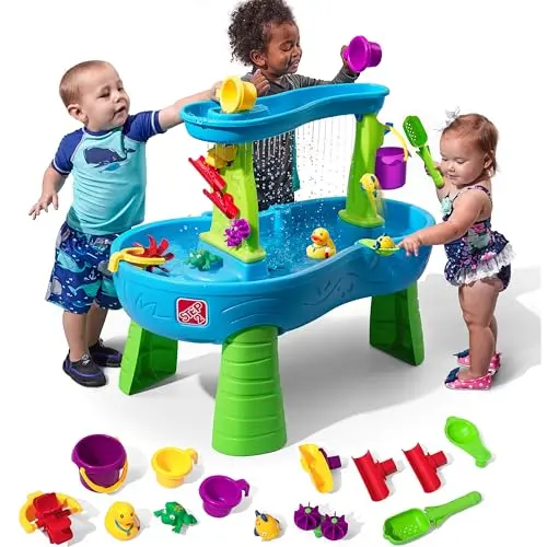 Step2 Rain Showers Splash Pond water table for toddlers with colorful accessories