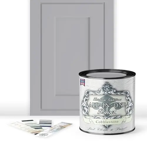 Heirloom Traditions All-in-One Paint in Cobblestone, a gray shade