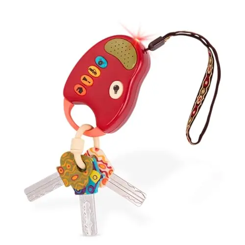B. toys FunKeys red toy car keys with buttons, lights, and sounds