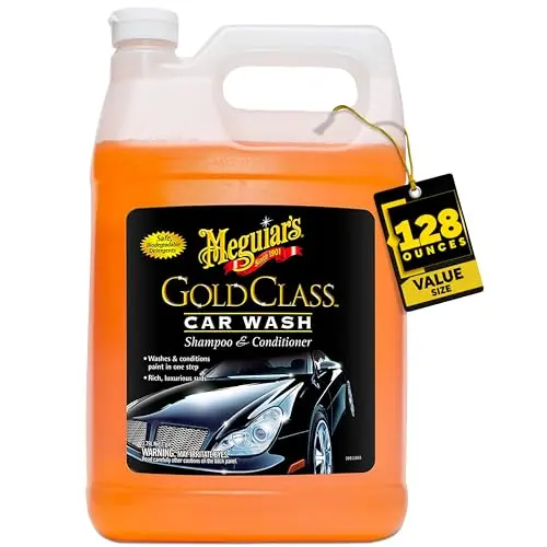 Meguiar's Gold Class Car Wash gallon jug