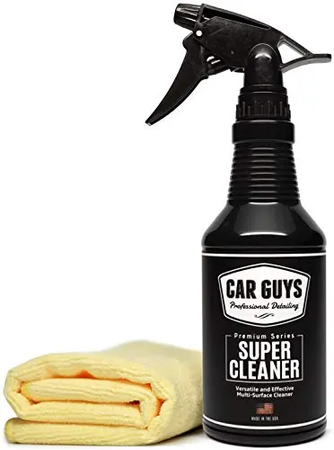 CAR GUYS Super Cleaner bottle with included microfiber towel