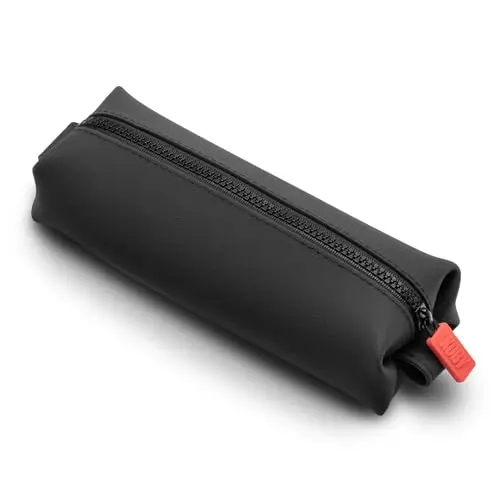 TOOLETRIES Koby Mini charcoal silicone toiletry organizer bag with heavy-duty zipper
