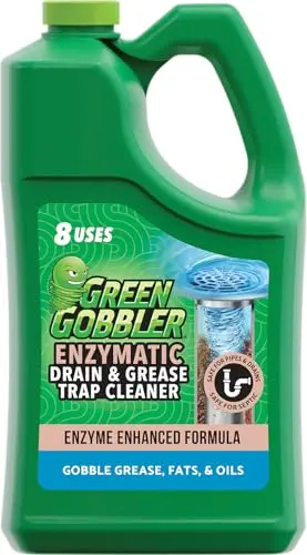 Green Gobbler Enzyme Drain Cleaner 1-gallon bottle for grease traps