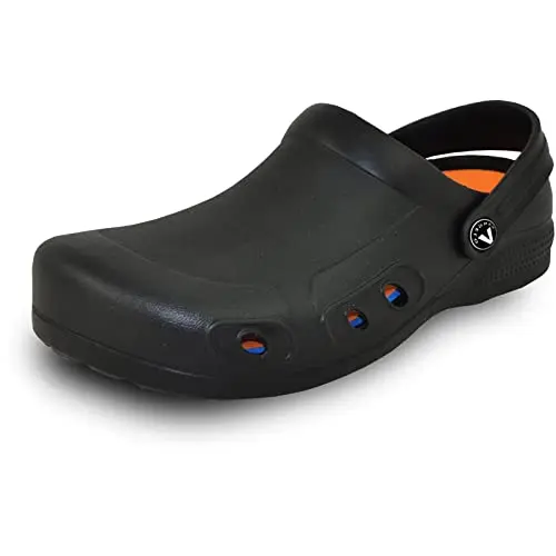 VANGELO Ritz black professional slip-resistant clog for men