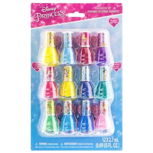 Townley Girl Disney Princess Non-Toxic Peel-Off Nail Polish 14 Piece Set