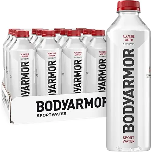 BODYARMOR SportWater Alkaline Water pH 9+ 1 Liter 12 Pack