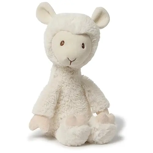 GUND cream and white llama stuffed animal for babies