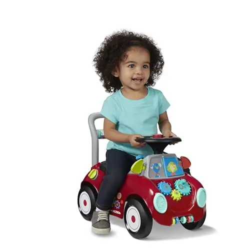 Radio Flyer Busy Buggy toddler ride-on toy with sensory activities