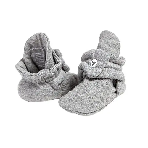 Burt's Bees Baby organic cotton booties for newborns with adjustable straps