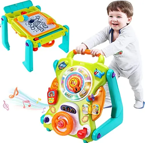 iPlay iLearn 3-in-1 baby walker with activity panel, shown as a table