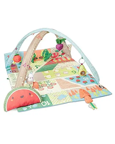 Baby Einstein 4-in-1 Kickin' Tunes Music and Language Play Gym with piano and sensory toys