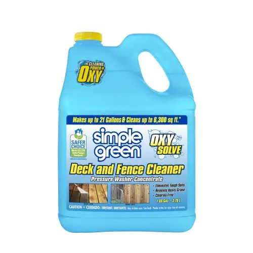 Simple Green Oxy Solve Deck and Fence Pressure Washer Cleaner 128 oz bottle