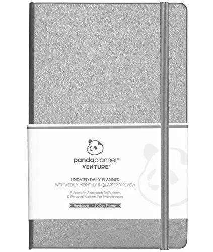 Panda Planner Undated Daily Planner in Grey for entrepreneurs
