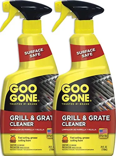 Goo Gone Grill and Grate Cleaner two-pack of spray cans.